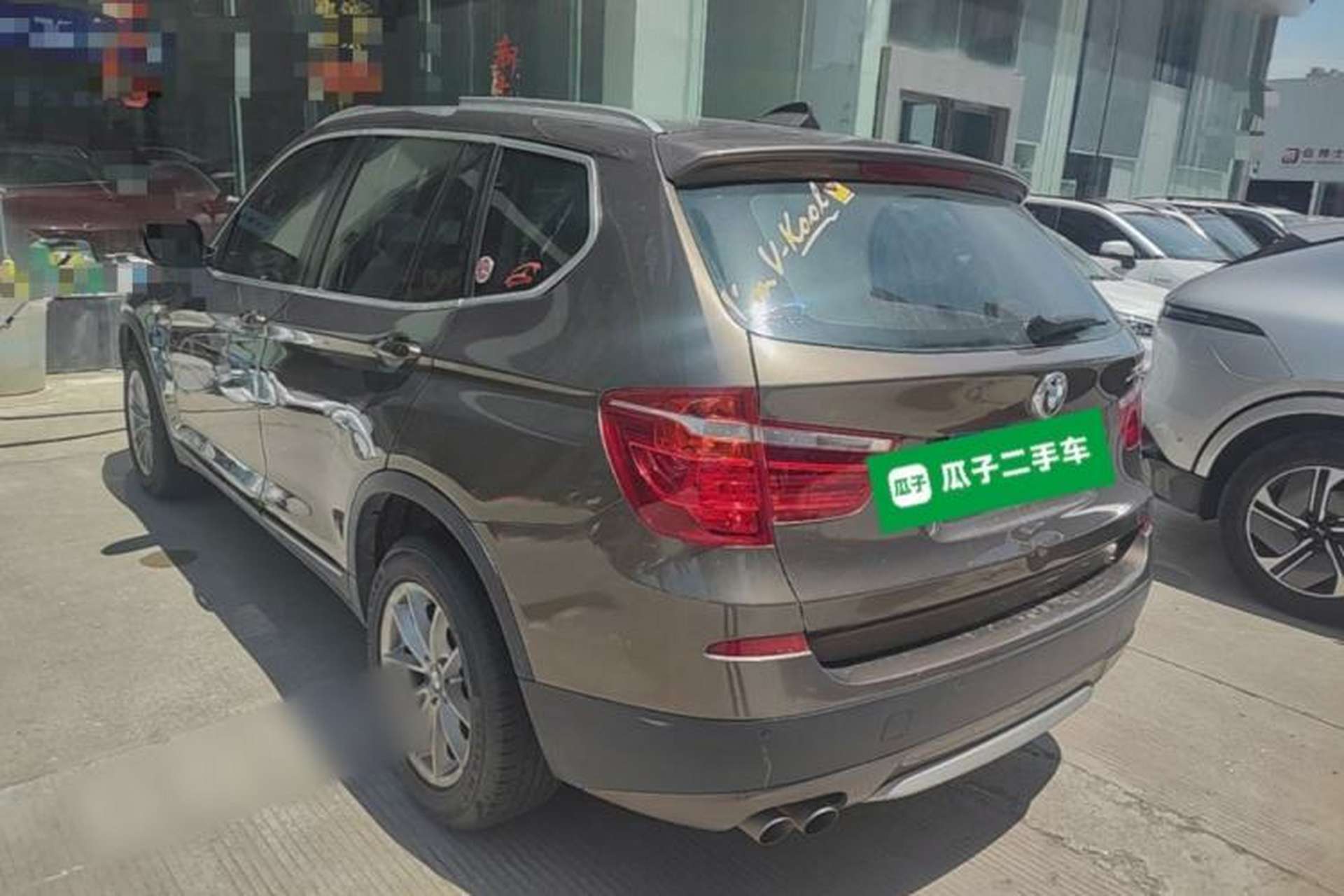 Used BMW X3 2011 xDrive28i Luxury Model Rear Left 45 Deg