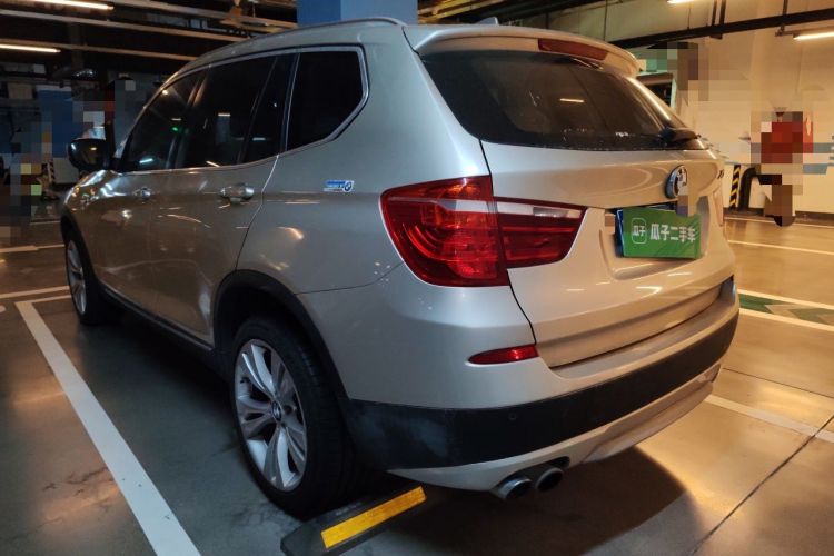 Used BMW X3 2011 xDrive35i Luxury Model Rear Left 45 Deg
