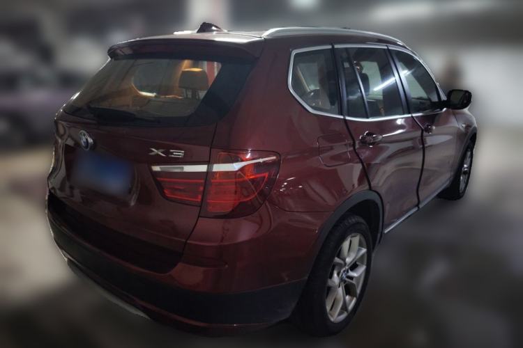Used BMW X3 2011 xDrive28i Luxury Model Rear Right 45 Deg