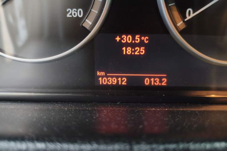 Used BMW X3 2011 xDrive28i Luxury Model Odometer Close Up