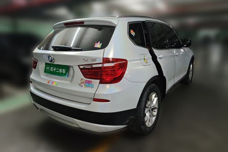Used BMW X3 2011 xDrive28i Luxury Model Rear Right 45 Deg