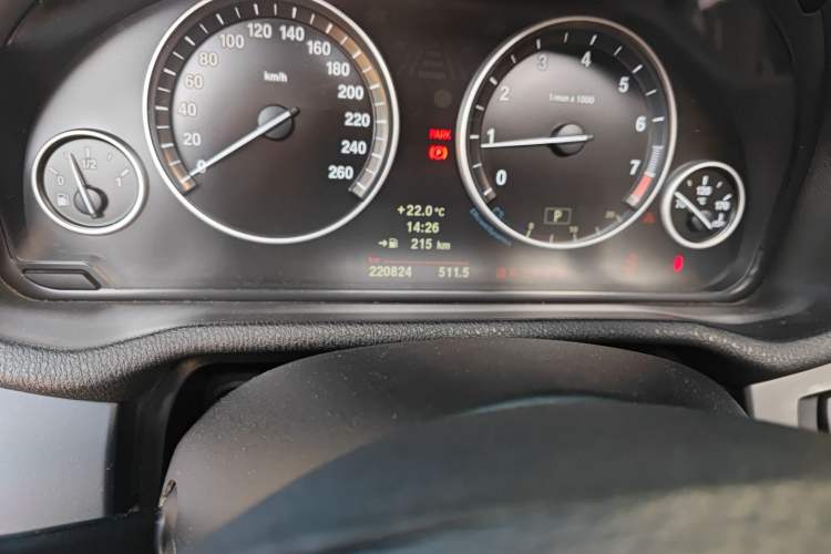 Used BMW X3 2012 xDrive28i Luxury Model Odometer Close Up