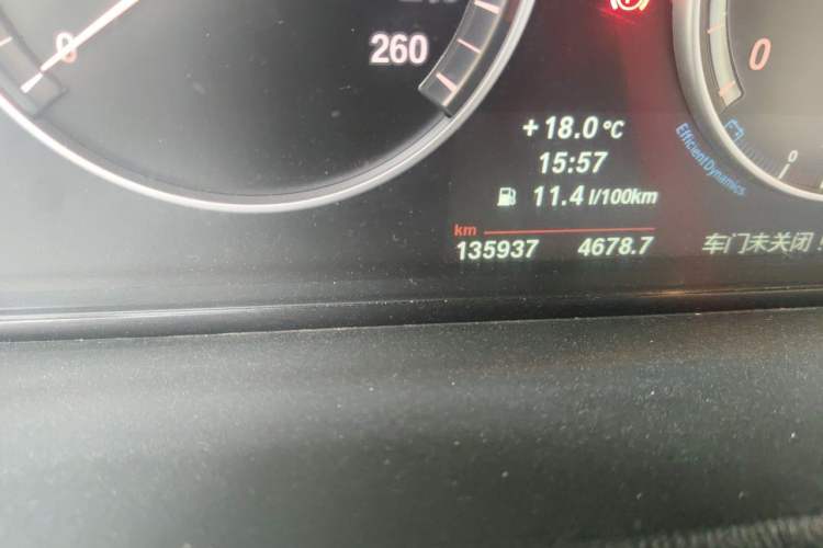 Used BMW X3 2012 xDrive28i Luxury Model Odometer Close Up