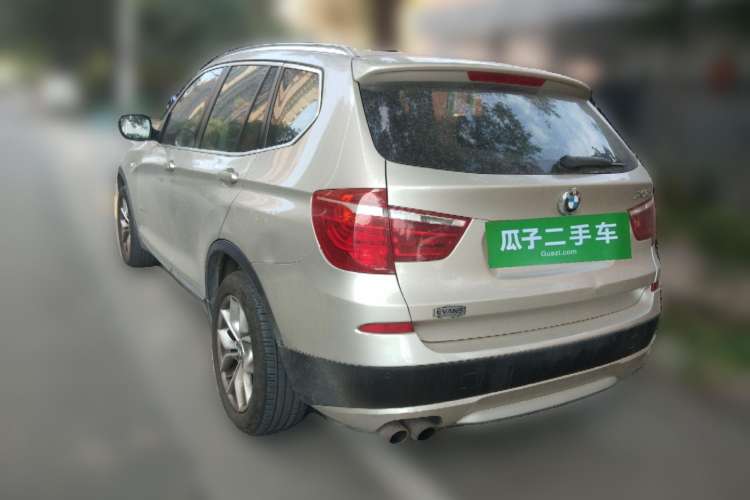 Used BMW X3 2012 xDrive28i Luxury Model Rear Left 45 Deg