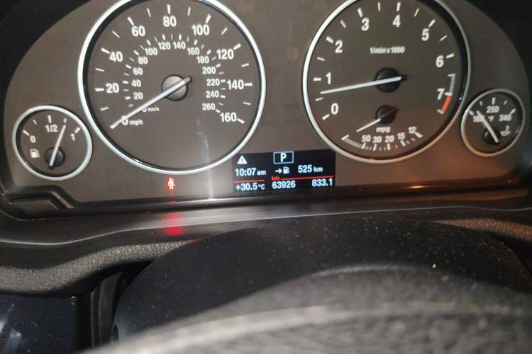 Used BMW X3  Odometer Close Up