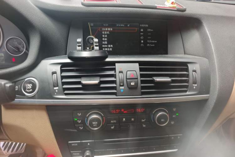 Used BMW X3 2012 xDrive28i Luxury Model Audio And AC Panel