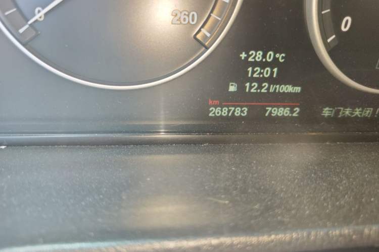 Used BMW X3 2012 xDrive28i Luxury Model Odometer Close Up
