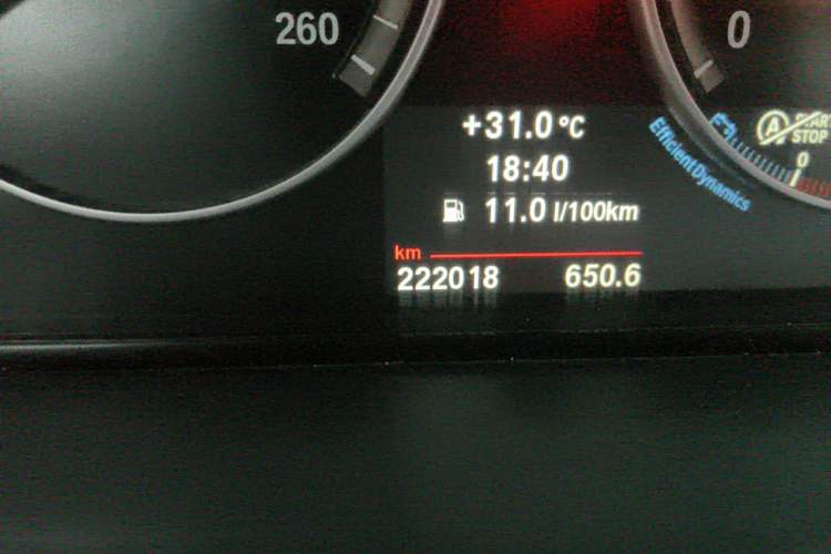 Used BMW X3 2013 xDrive28i Luxury Model Odometer Close Up