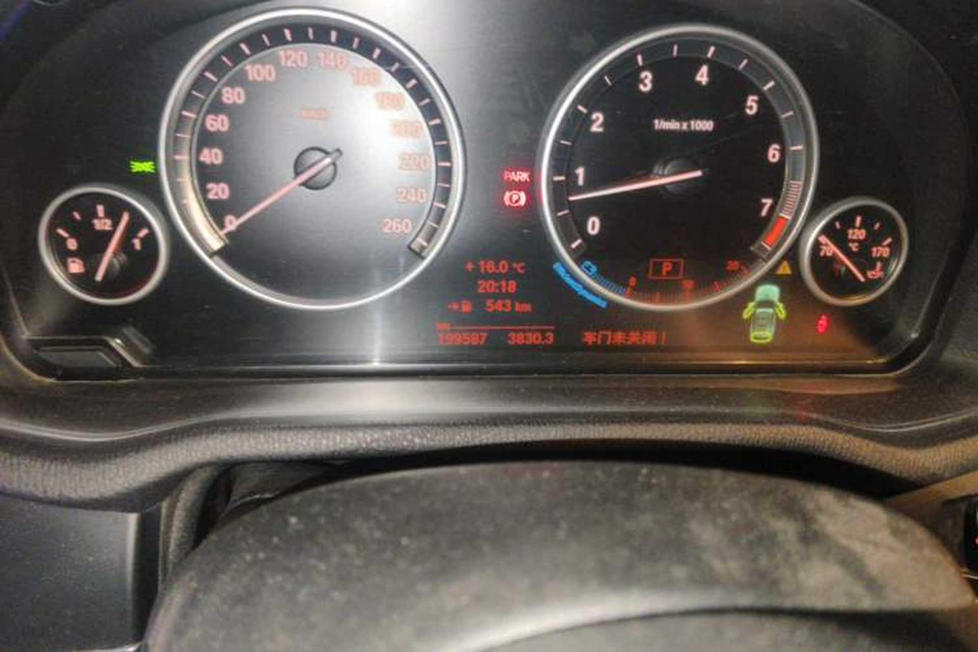 Used BMW X3 2013 Facelifted xDrive20i Luxury Edition Odometer Close Up
