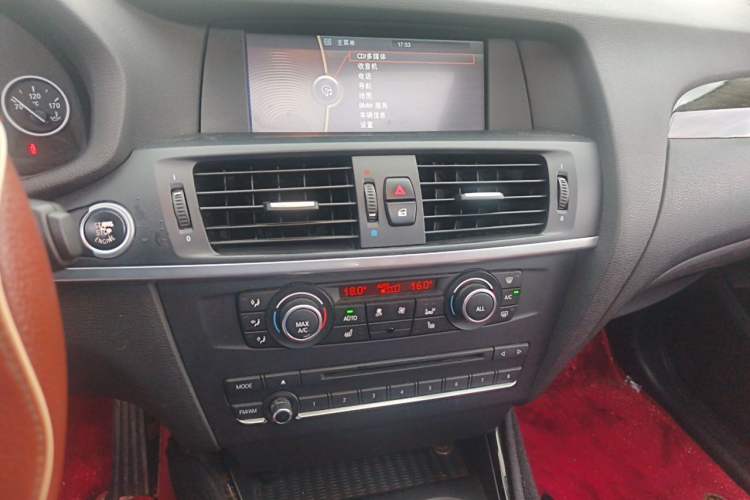 Used BMW X3 2013 xDrive28i Luxury Model Audio And AC Panel
