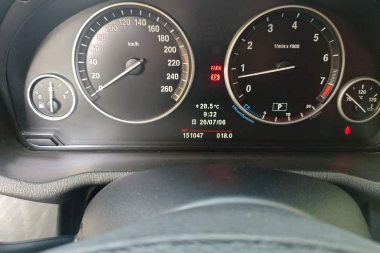 Used BMW X3 2013 xDrive20i Luxury Edition Odometer Close Up