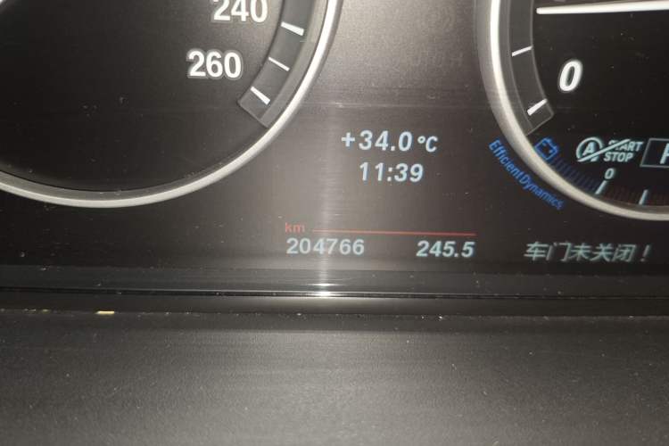Used BMW X3 2013 xDrive28i Leading Model Odometer Close Up
