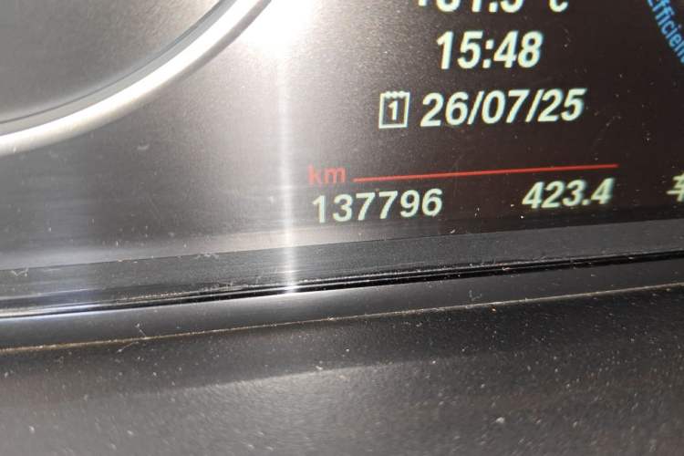 Used BMW X3 2013 Facelifted xDrive20i Luxury Edition Odometer Close Up