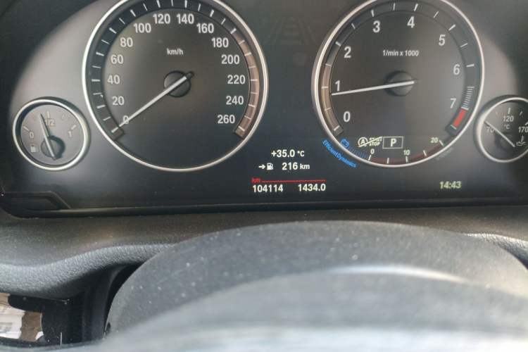Used BMW X3 2014 xDrive20i X Design Package Odometer Close Up