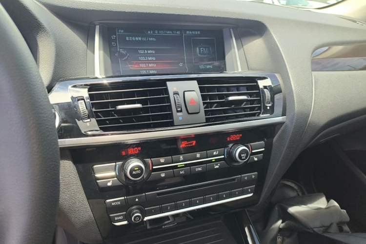 Used BMW X3 2014 xDrive20i X Design Package Audio And AC Panel
