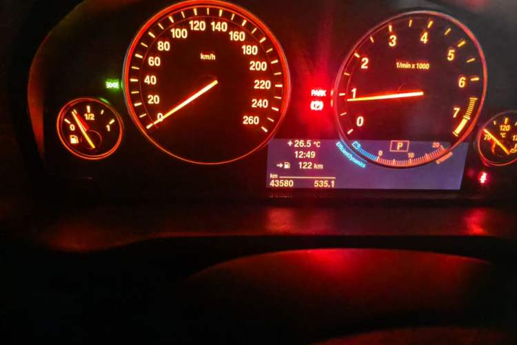 Used BMW X3 2014 xDrive28i X Design Package Odometer Close Up