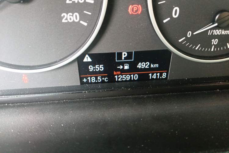 Used BMW X3 2016 xDrive28i Middle East Odometer Close Up