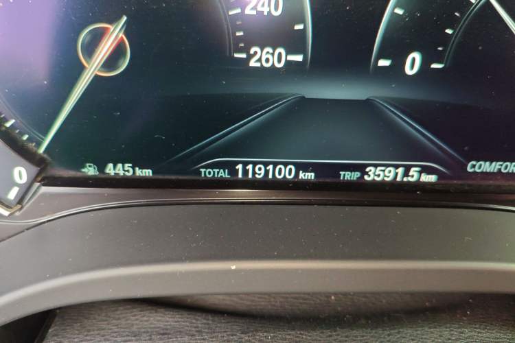 Used BMW X3 2018 xDrive25i M Sport Package China VI Odometer Close Up