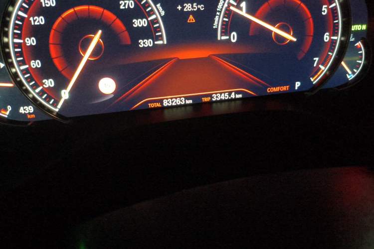 Used BMW X3 2018 xDrive30i Luxury Edition M Sport Package China VI Odometer Close Up
