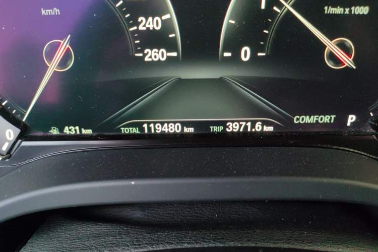 Used BMW X3 2018 xDrive25i M Sport Package China VI Odometer Close Up