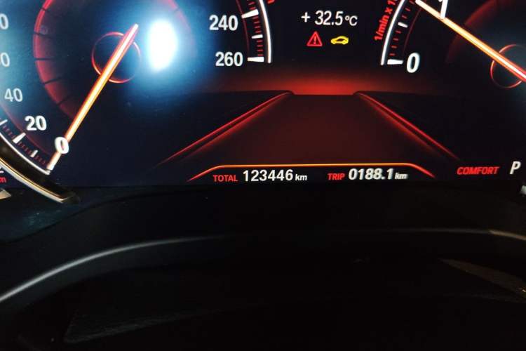 Used BMW X3 2018 xDrive30i Luxury Model M Sport Package China V Odometer Close Up