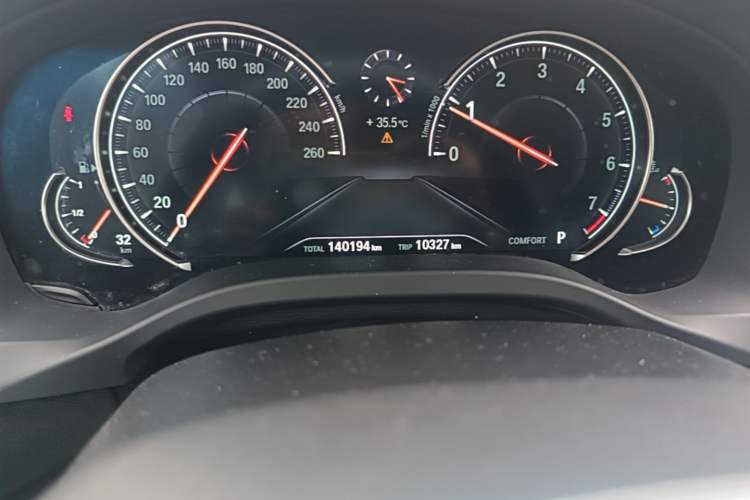 Used BMW X3 2018 xDrive30i Luxury Edition M Sport Package China VI Odometer Close Up