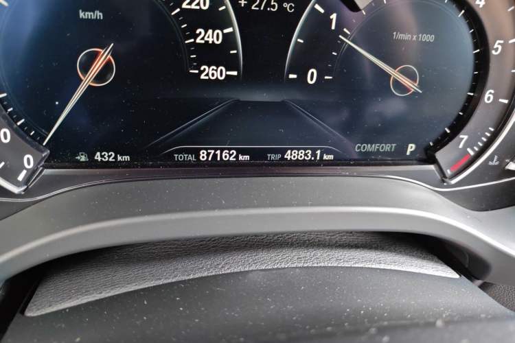 Used BMW X3 2018 xDrive25i M Sport Package China V Odometer Close Up
