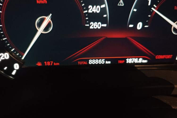 Used BMW X3 2018 xDrive25i M Sport Package China VI Odometer Close Up