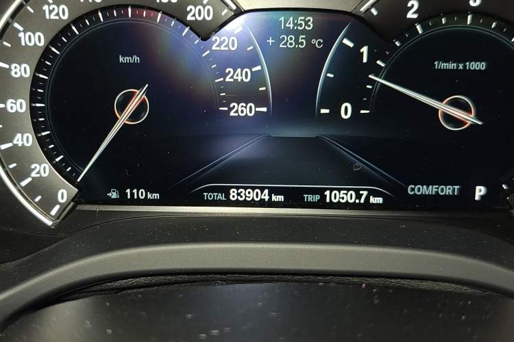 Used BMW X3 2018 xDrive25i M Sport Package China V Odometer Close Up