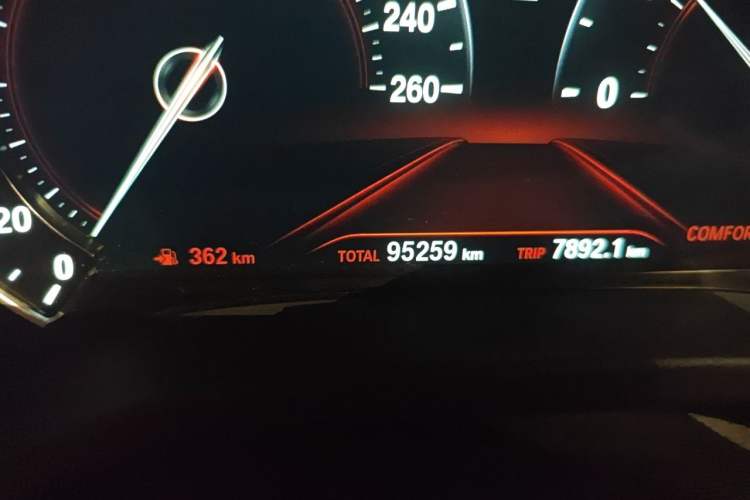 Used BMW X3 2018 xDrive25i M Sport Package China V Odometer Close Up