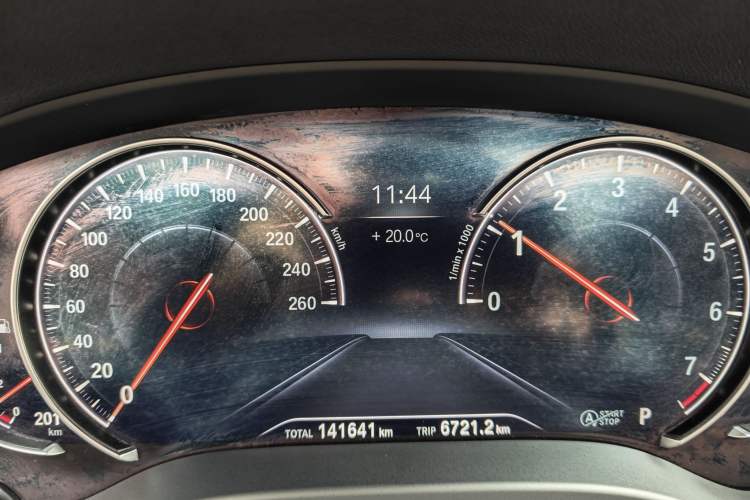 Used BMW X3 2018 xDrive28i Luxury Package China VI Emission Standard Odometer Close Up