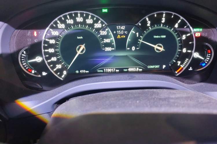 Used BMW X3 2018 xDrive25i M Sport Package China VI Odometer Close Up