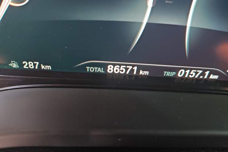 Used BMW X3 2018 xDrive25i M Sport Package China V Odometer Close Up