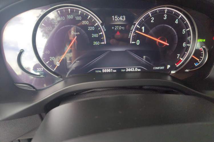 Used BMW X3 2018 xDrive30i Luxury Edition M Sport Package China VI Odometer Close Up