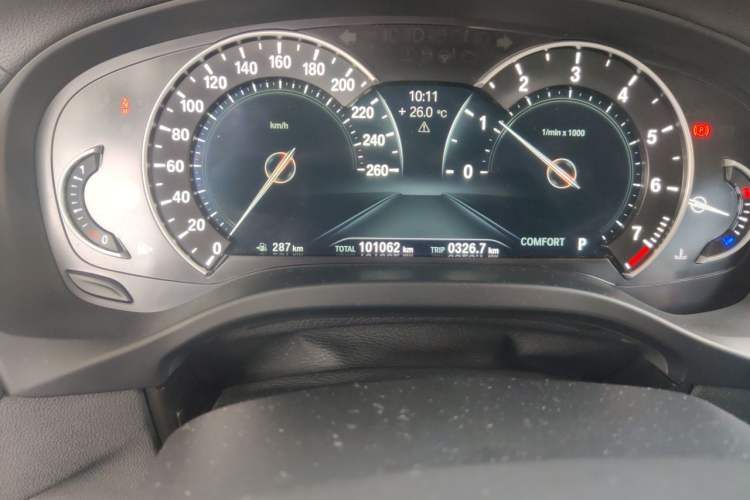 Used BMW X3 2018 xDrive25i M Sport Package China VI Odometer Close Up