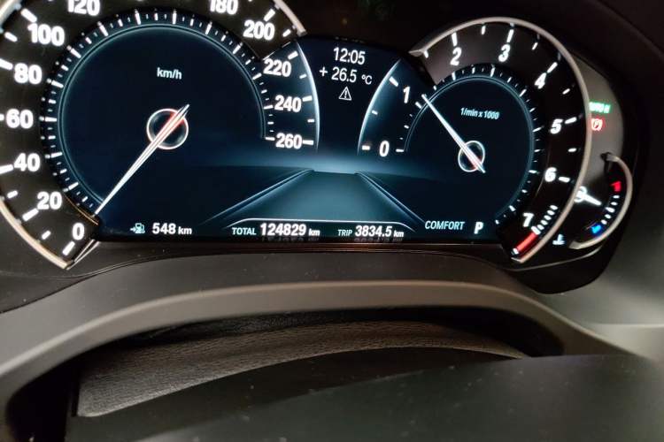 Used BMW X3 2018 xDrive25i Luxury Package China VI Emission Standard Odometer Close Up