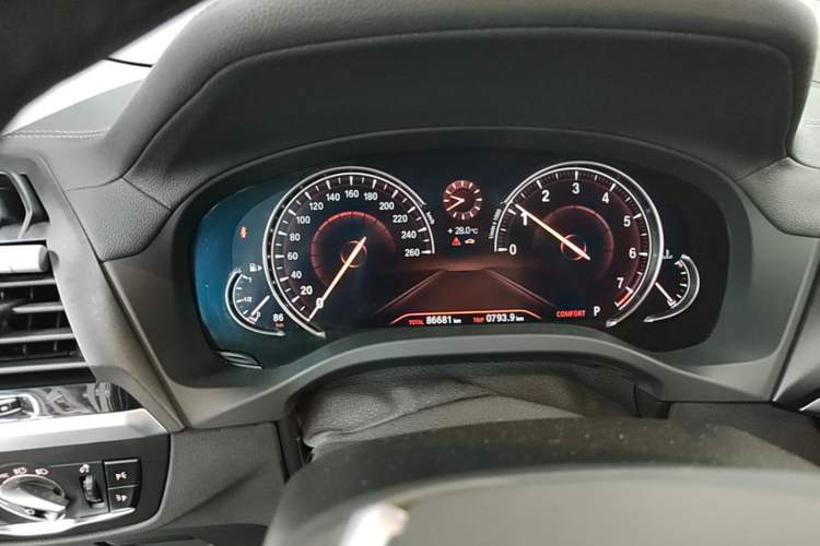 Used BMW X3 2018 xDrive28i Luxury Package China VI Emission Standard Instrument Cluster