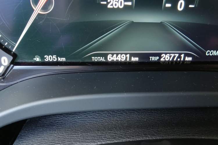Used BMW X3 2018 xDrive25i M Sport Package China VI Odometer Close Up