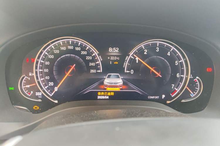 Used BMW X3 2018 xDrive28i Luxury Package China VI Emission Standard Instrument Cluster