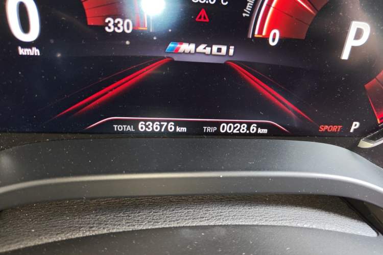 Used BMW X3 2018 xDrive28i M Sport Package China V Emission Standard Odometer Close Up