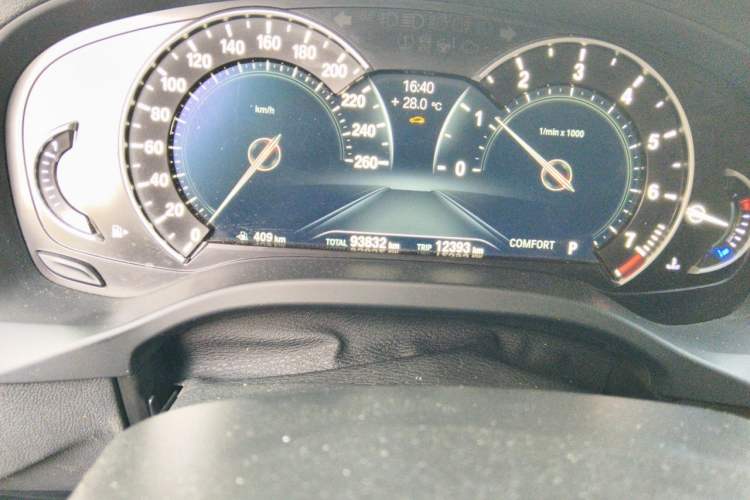 Used BMW X3 2018 xDrive25i Luxury Package China VI Emission Standard Odometer Close Up