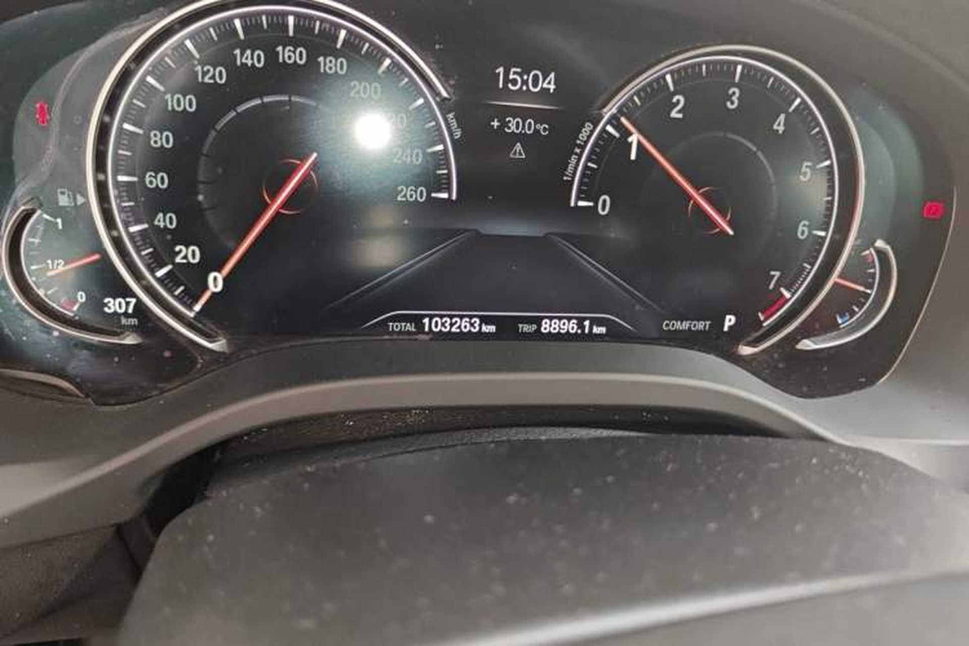 Used BMW X3 2018 xDrive30i Luxury Edition M Sport Package China VI Odometer Close Up