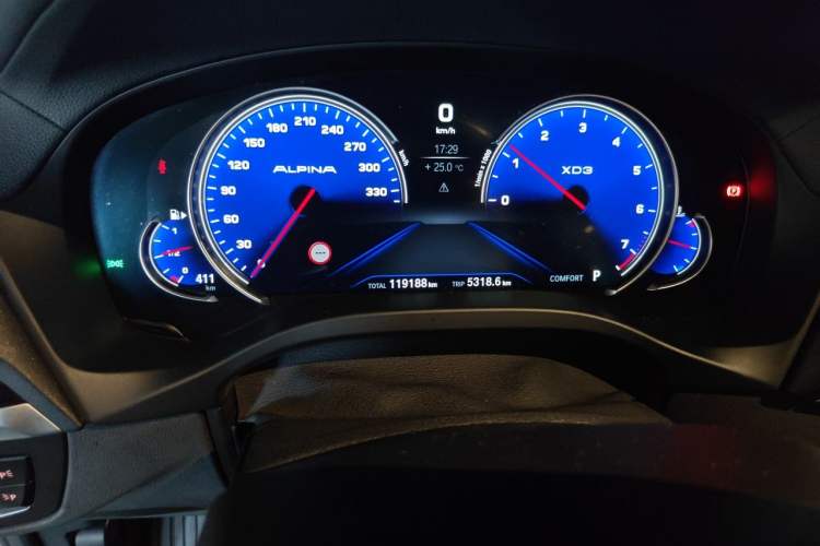 Used BMW X3 2018 xDrive28i Luxury Package China VI Emission Standard Odometer Close Up