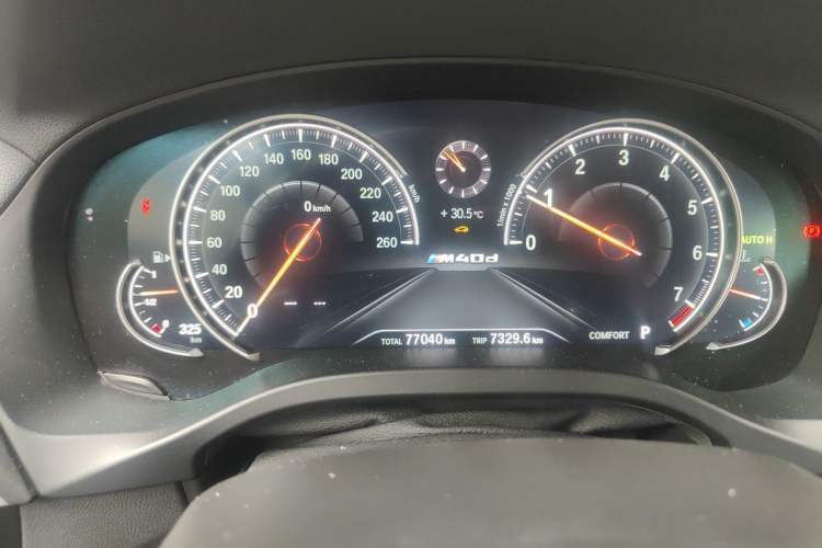 Used BMW X3 2018 xDrive30i Luxury Model M Sport Package China V Odometer Close Up