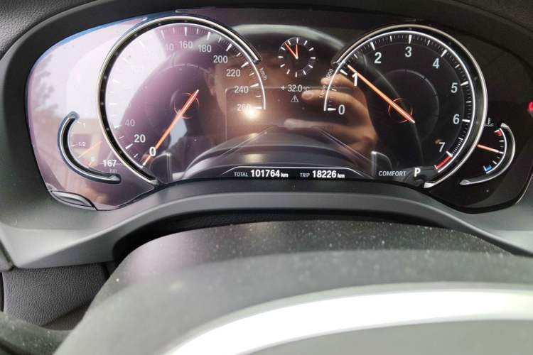 Used BMW X3 2018 xDrive30i Luxury Edition M Sport Package China VI Odometer Close Up