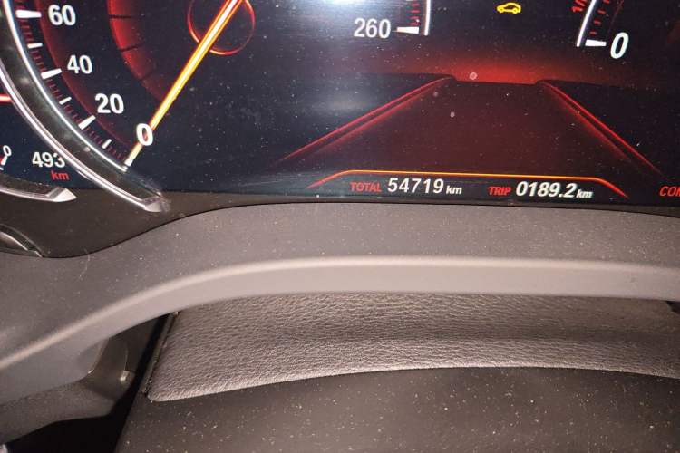 Used BMW X3 2018 xDrive28i Luxury Package China VI Emission Standard Odometer Close Up