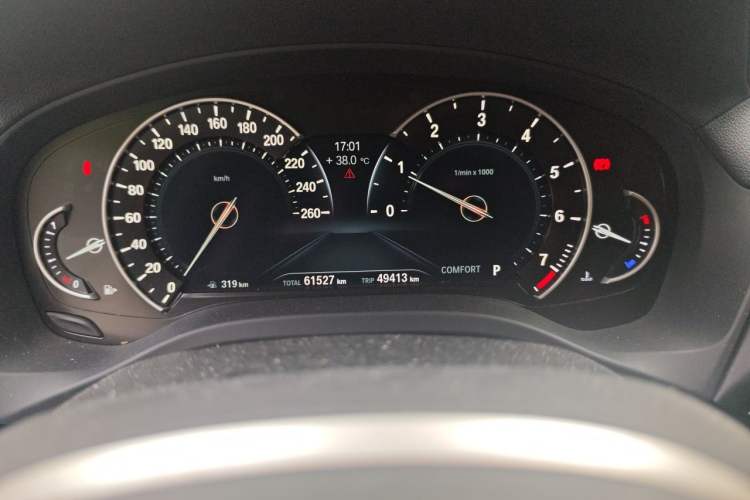 Used BMW X3 2018 xDrive25i M Sport Package China V Odometer Close Up
