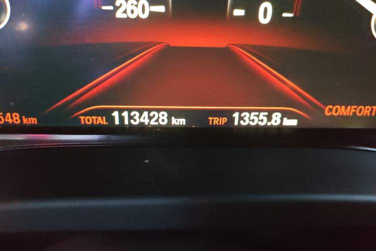 Used BMW X3 2018 xDrive25i Luxury Package China VI Emission Standard Odometer Close Up