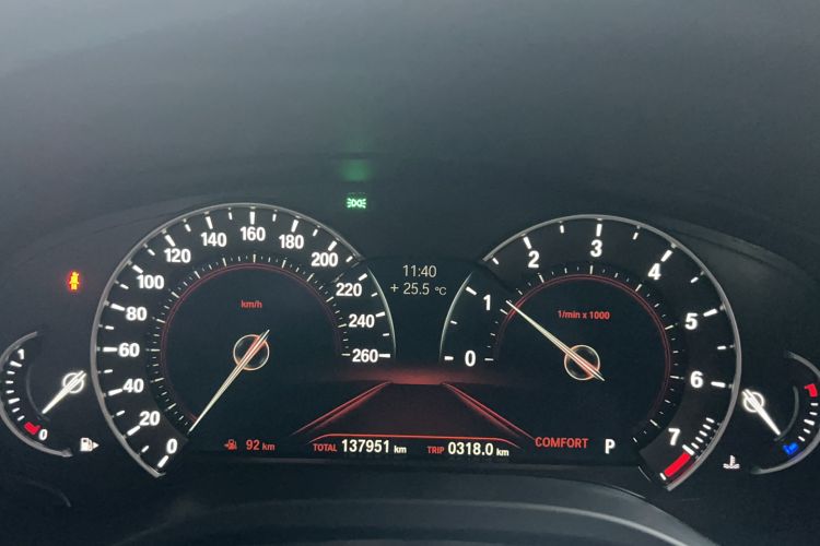 Used BMW X3 2018 xDrive25i M Sport Package China V Odometer Close Up