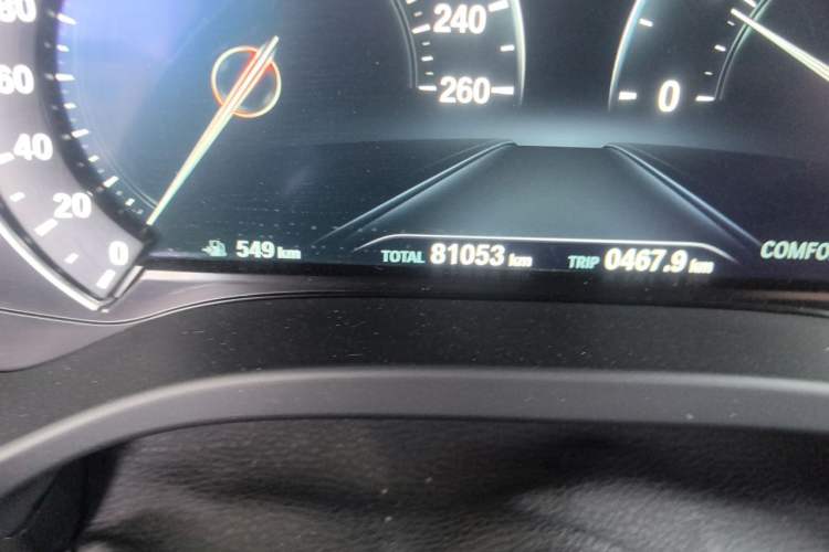 Used BMW X3 2018 xDrive25i Luxury Package China VI Emission Standard Odometer Close Up